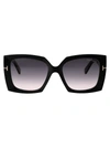 Tom Ford Square-frame Sunglasses In 01b Black