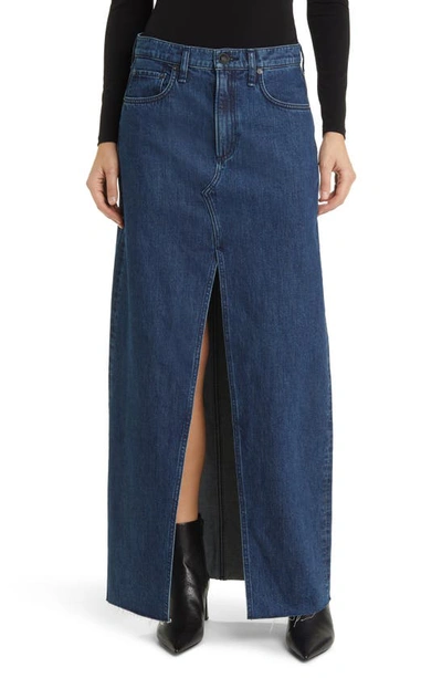 Rag & Bone Avery Denim Maxi Skirt In Ari