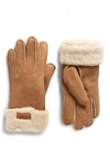 UGG GENUINE SHEARLING TURN CUFF GLOVES