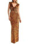 HELSI HELSI ALONDRA SEQUIN GOWN