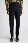 ALEXANDER MCQUEEN WOOL MILITARY CIGARETTE CARGO TROUSERS