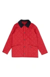 Barbour Kids' Little Boy's & Boy's Liddesdale Quilted Jacket In Red