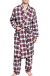 PETITE PLUME BALMORAL TARTAN BRUSHED COTTON TWILL ROBE