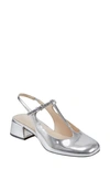 Marc Fisher Ltd Martie Slingback Mary Jane Pump In Silver 040
