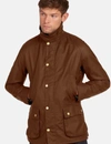 Barbour Ashby Mens Wax Jacket In Brown