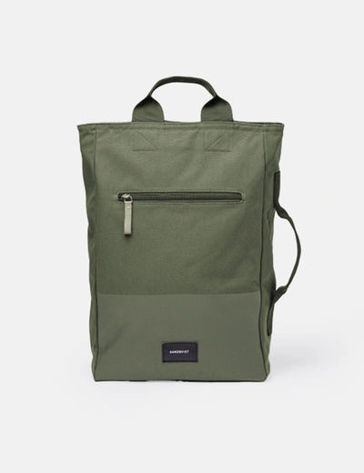 Sandqvist Tony Tote Backpack (vegan) In Green