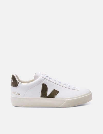 Veja Campo Leather Trainer In White