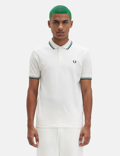 Fred Perry Fp Twin Tipped Shirt Clothing In Ecru