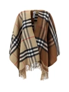 Burberry Wool-cashmere Contrast-check Cape