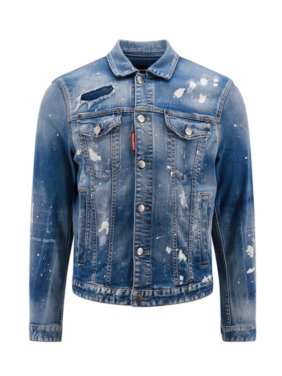 Dsquared2 Jacket In Blue