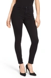 Good American Good Legs Slit Waistband Ankle Skinny Jeans In Black