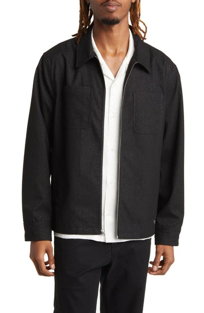 Saturdays Surf Nyc Flores Suiting Shirt Jacket In Black