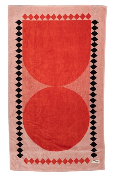 Business & Pleasure Co. Business And Pleasure Co The Beach Towel In Pink Diamond