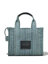 MARC JACOBS MARC JACOBS THE WASHED MONOGRAM DENIM SMALL TOTE  BAGS