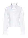 Stella Mccartney Peplum-waist Cotton Shirt In Pure White