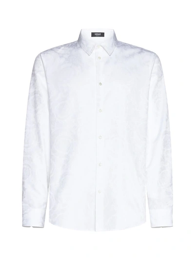 Versace Shirt In Optical White