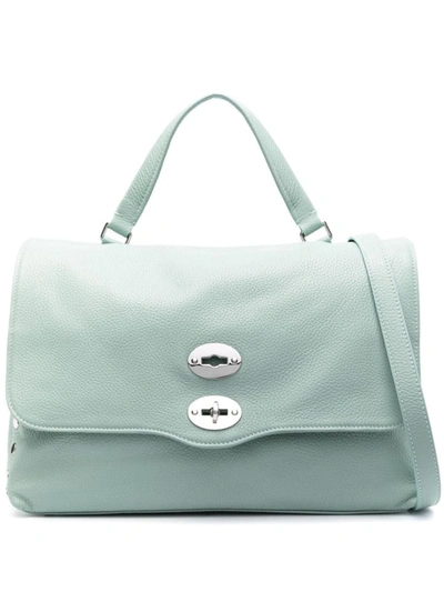 Zanellato Postina M Daily Leather Bag In Green Piperita
