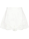 Zimmermann August Broderie Shorts In White