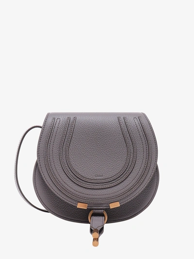 Chloé Chloe' Woman Marcie Woman Grey Shoulder Bags In Gray