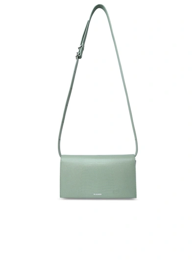 Jil Sander 'all-day' Pastel Green Calf Leather Bag Woman