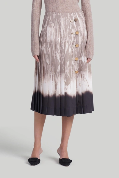 Altuzarra Tullius Pleated Midi Skirt In Balsam Shibori