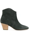 Isabel Marant Dicker Leather Boots In Black