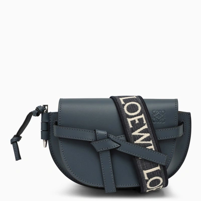 Loewe Gate Mini Leather Cross-body Bag In Blue