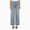 Agolde Light Blue Straight Boyfriend Jeans In Denim In Light Blue