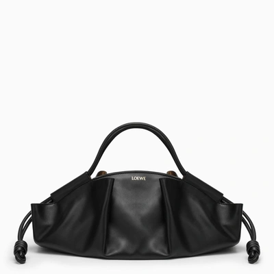 Loewe Small Leather Paseo Tote Bag In 1100 - Black