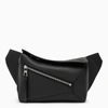 LOEWE LOEWE MINI PUZZLE BUMBAG IN BLACK LEATHER