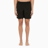 ALEXANDER MCQUEEN ALEXANDER MCQUEEN BLACK BERMUDA SHORTS WITH LOGO