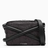ALEXANDER MCQUEEN BLACK CAMERA BAG WITH LEATHER DETAILS