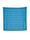 Alexander Mcqueen Fo Biker 90x90 Twill Silk In Blue