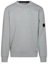 C.p. Company C.p Company Arm Lens Diagonal Raised Fleece Sweatshirt Griffin Grey In Grey