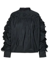 Jil Sander Black Polyester Blouse In Black