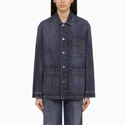 BOTTEGA VENETA MEDIUM-BLUE DENIM JACKET