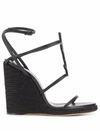 Saint Laurent Cassandra Espadrilles In Black