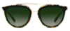 KREWE CLIO NYLON POPPY 12K AVIATOR SUNGLASSES