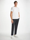 Derek Rose Men's Trousers Harris Lyocell Cotton Navy In Navy