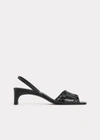 Totême The Gathered Scoop-heel Sandal Black