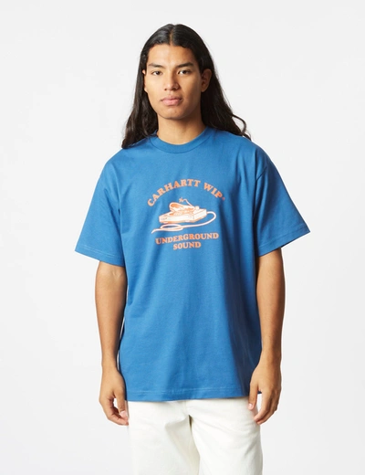 Carhartt "underground Sound" T-shirt In Blue