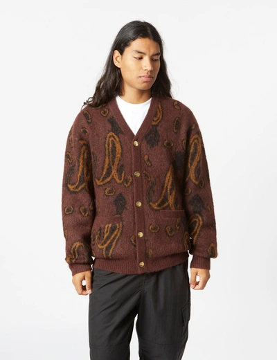 Carhartt Wip Cardigan In Bordeaux