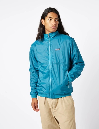 Patagonia Reversible Shelled Microdini Jacket In Blue