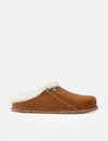 Birkenstock Zermatt Premium Shearling Suede Womens Clogs In Brown