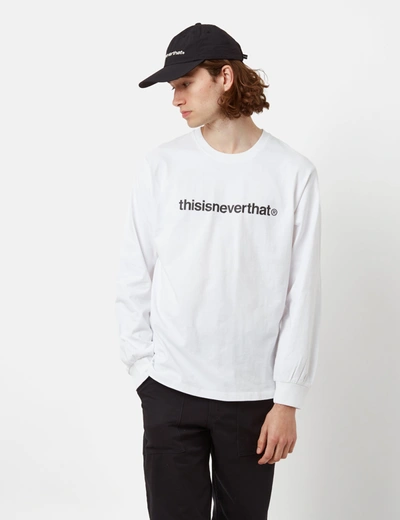 Thisisneverthat T-logo Long Sleeve T-shirt In White