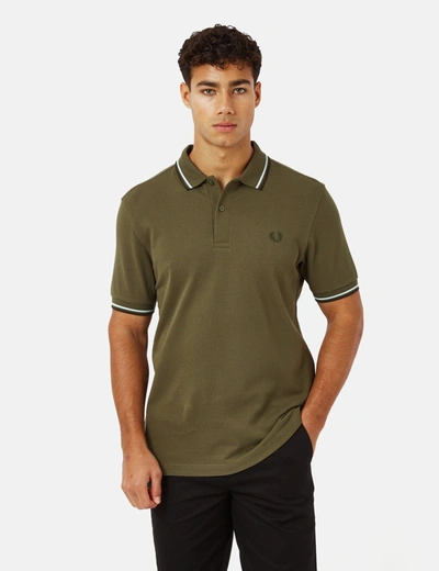 Fred Perry Mens Jacket Woven In Green