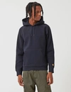 Carhartt Wip  Hooded Chase Sweatshirt In Navy Blue