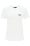 APC A.P.C. DENISE T-SHIRT WITH LOGO EMBROIDERY
