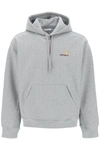 Carhartt Wip Hooded American Script Sweatshirt In Grey