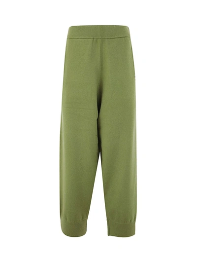 Extreme Cashmere N197 Rudolf Knitted Wide Trousers In Green